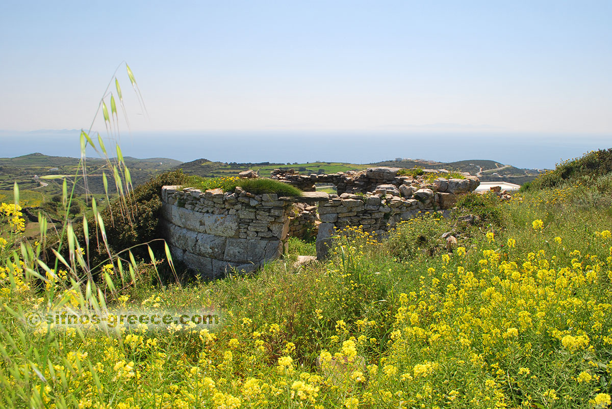 La torre di Zamaria al vecchio percorso di Cheronissos